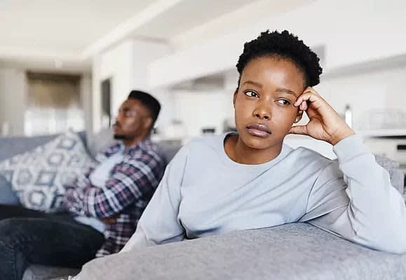 An unhappy couple