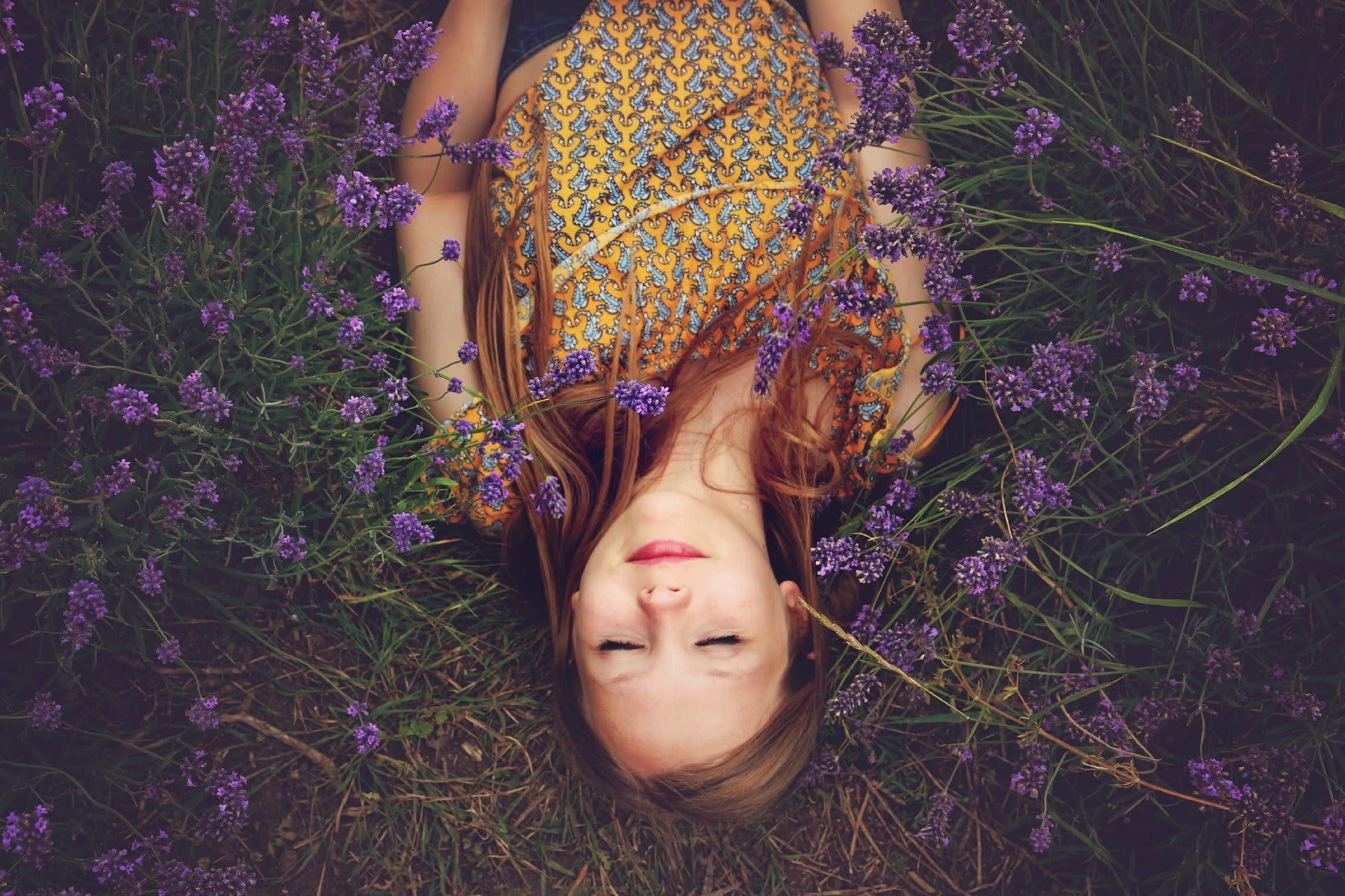 girl meditating and relaxing