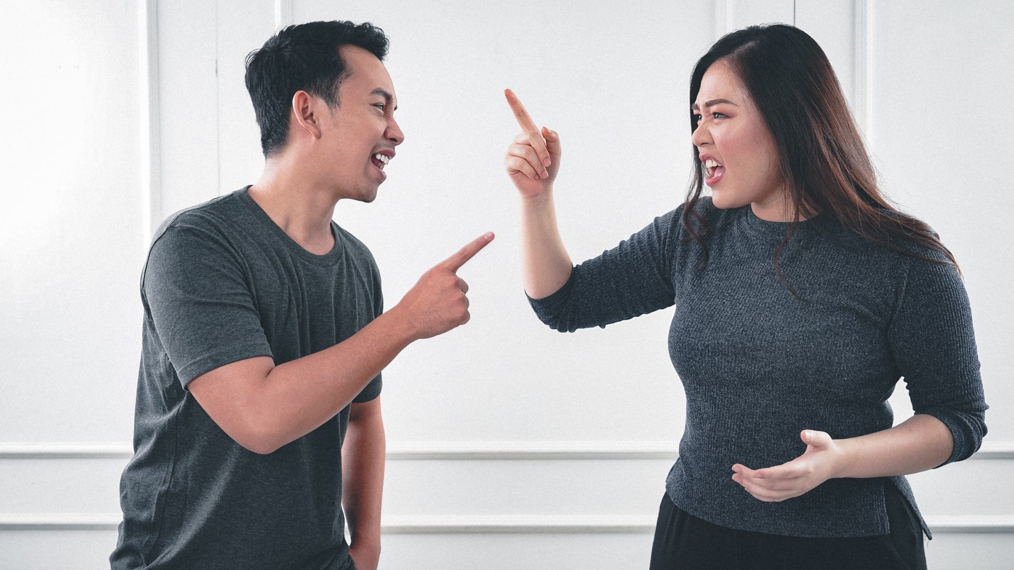 A quarreling Couple