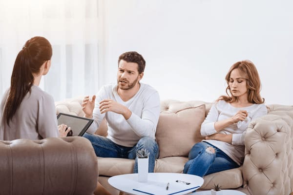 Couple taking marriage counselling