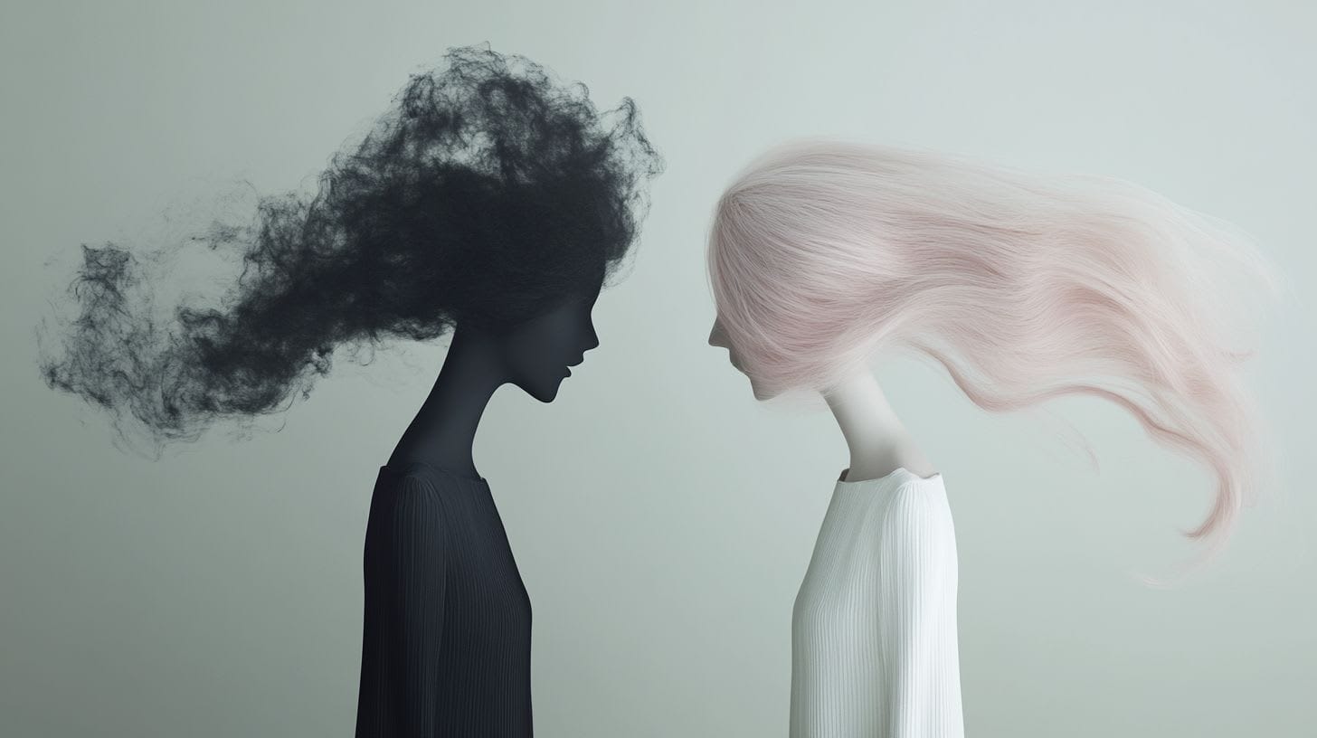 Two abstract women