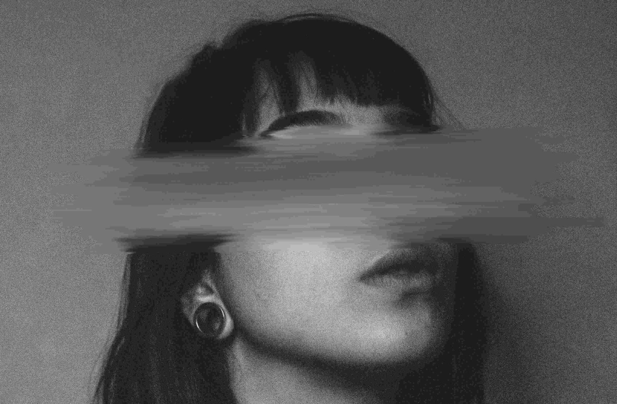 smudged out face