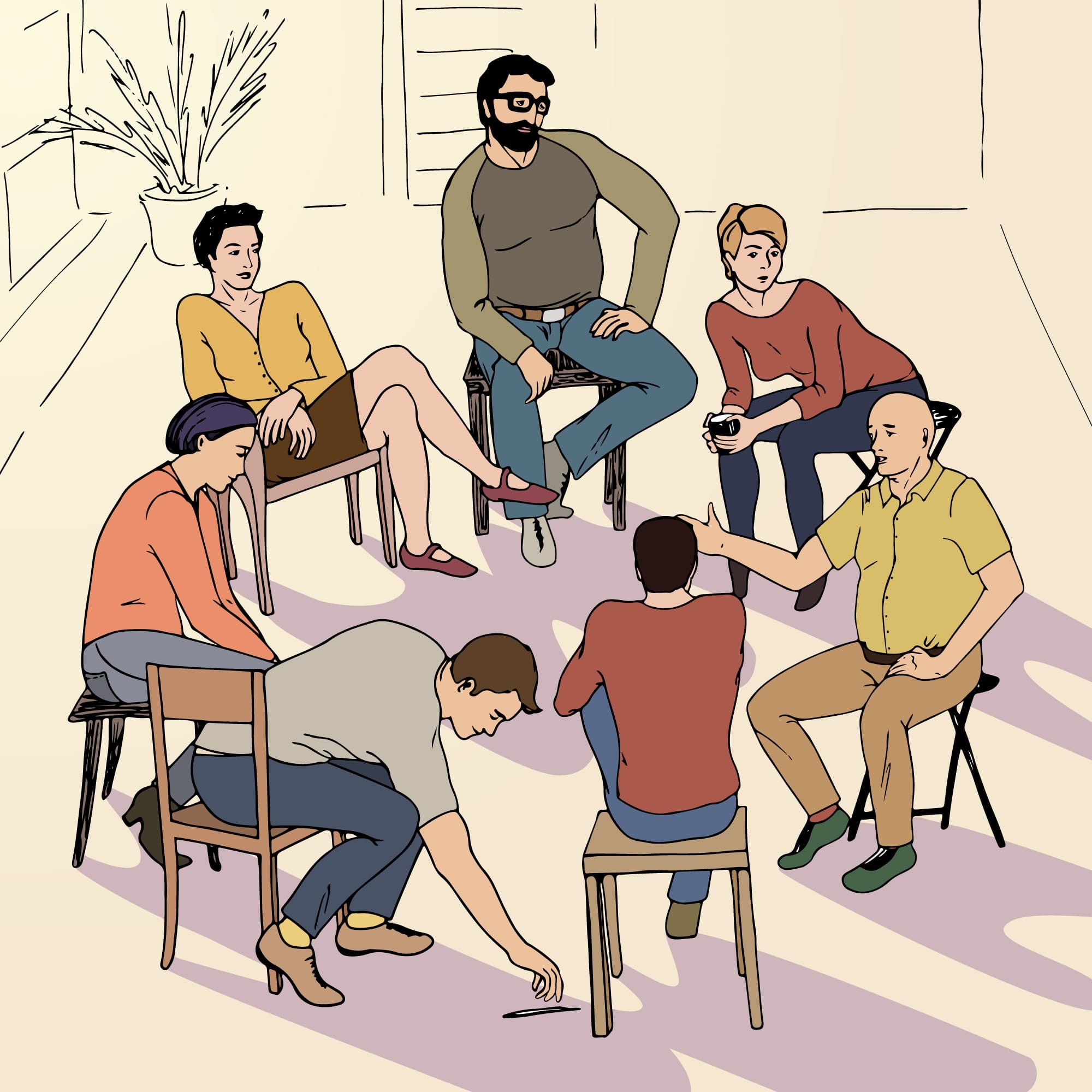 What is group therapy?