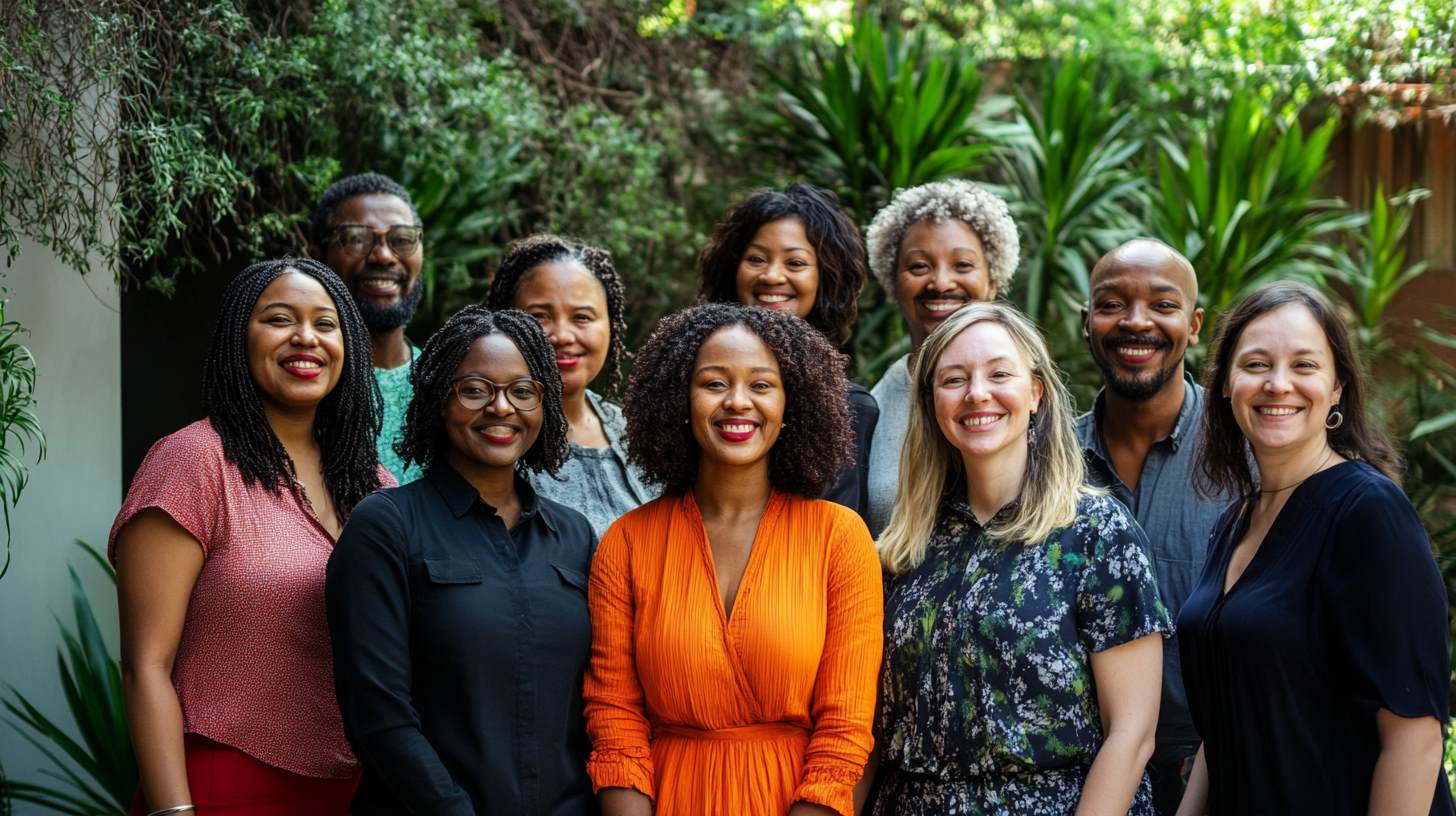 Diverse group of therapists in South Africa