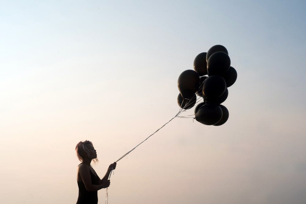 Letting go of the negative can mean learning to tolerate the positive within you.