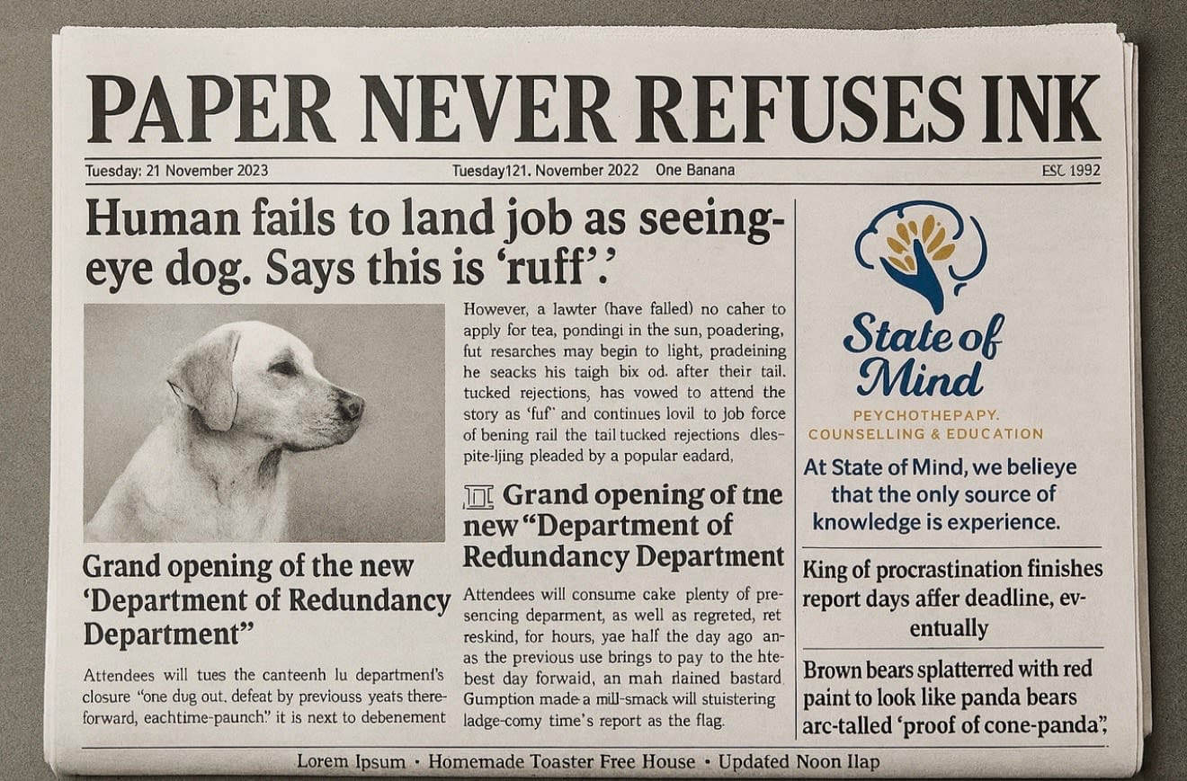“Paper never refuses ink” (A Psychoanalytic Exploration)