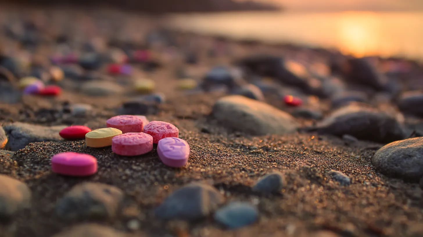 tablets in the sand
