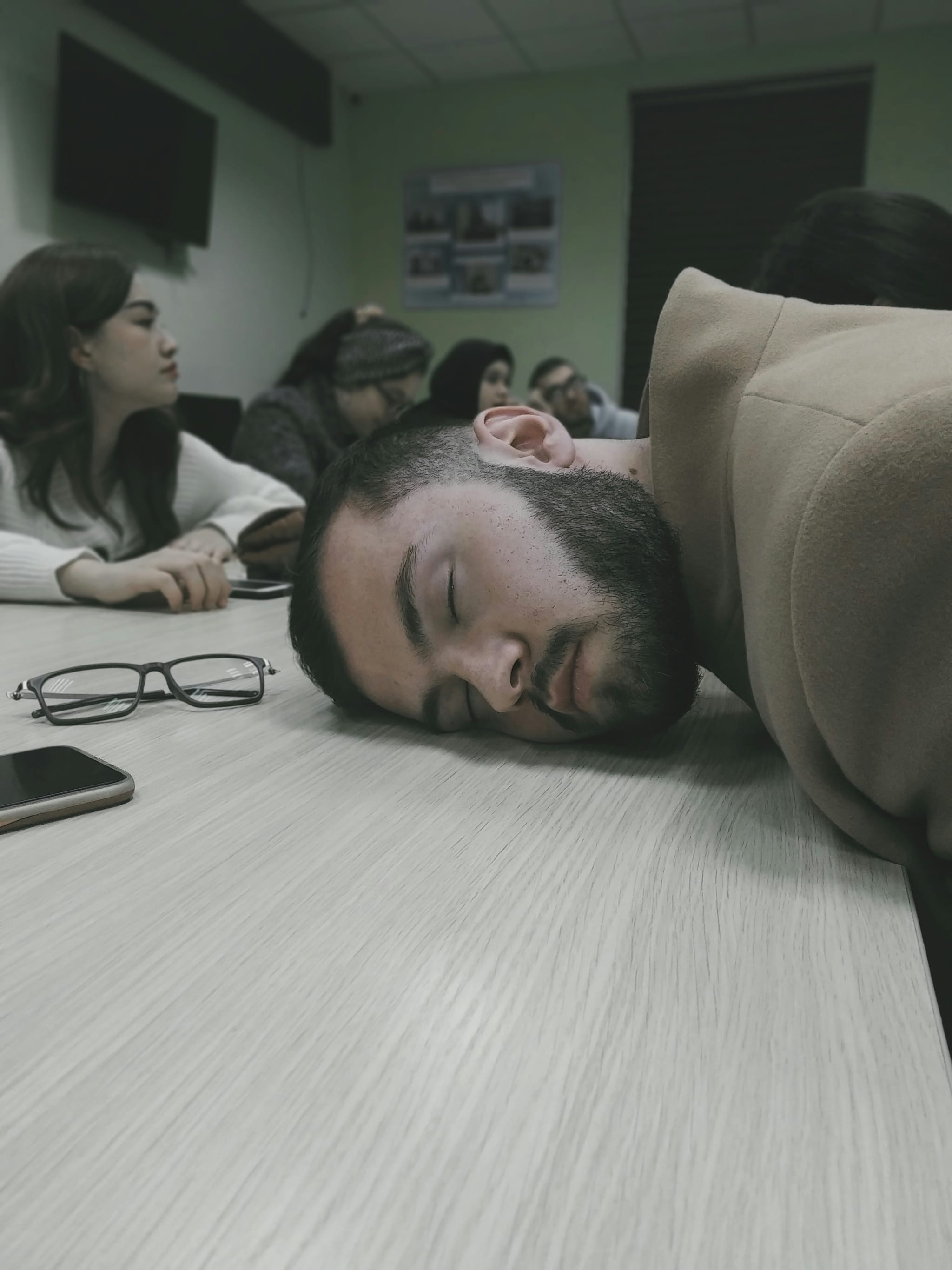sleeping at work