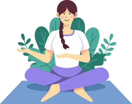 Animated therapist helping a client illustration - TherapyRoute