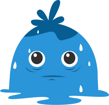 Blue mascot character