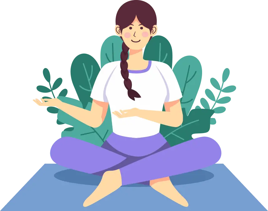 Animated therapist helping a client illustration - TherapyRoute